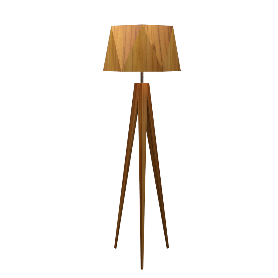 TRIPOD FACETED lampe de plancher 67''H 3034