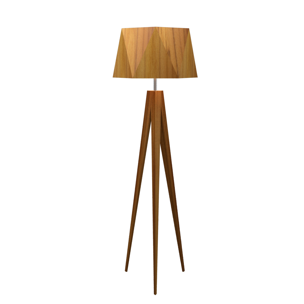 TRIPOD FACETED lampe de plancher 67''H 3034