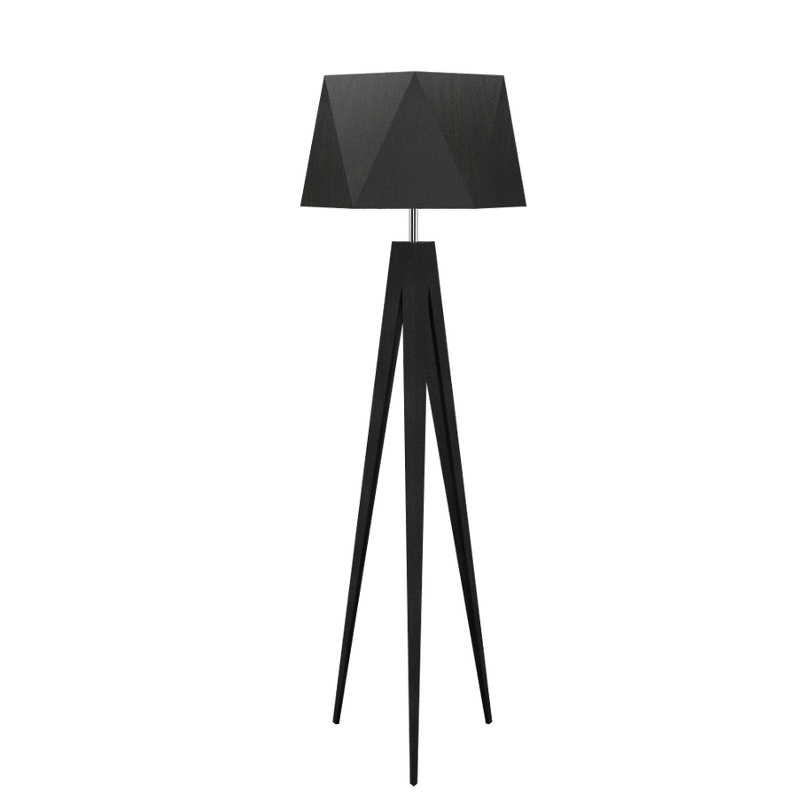 TRIPOD FACETED lampe de plancher 67''H 3034