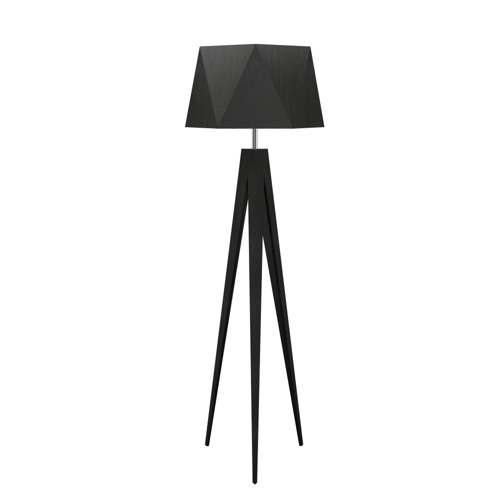 TRIPOD FACETED lampe de plancher 67''H 3034