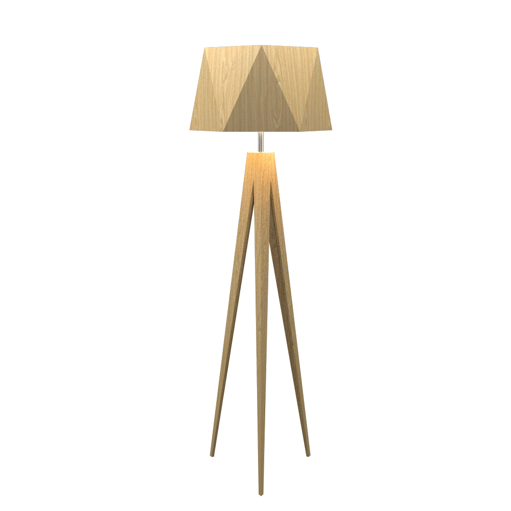 TRIPOD FACETED lampe de plancher 67''H 3034