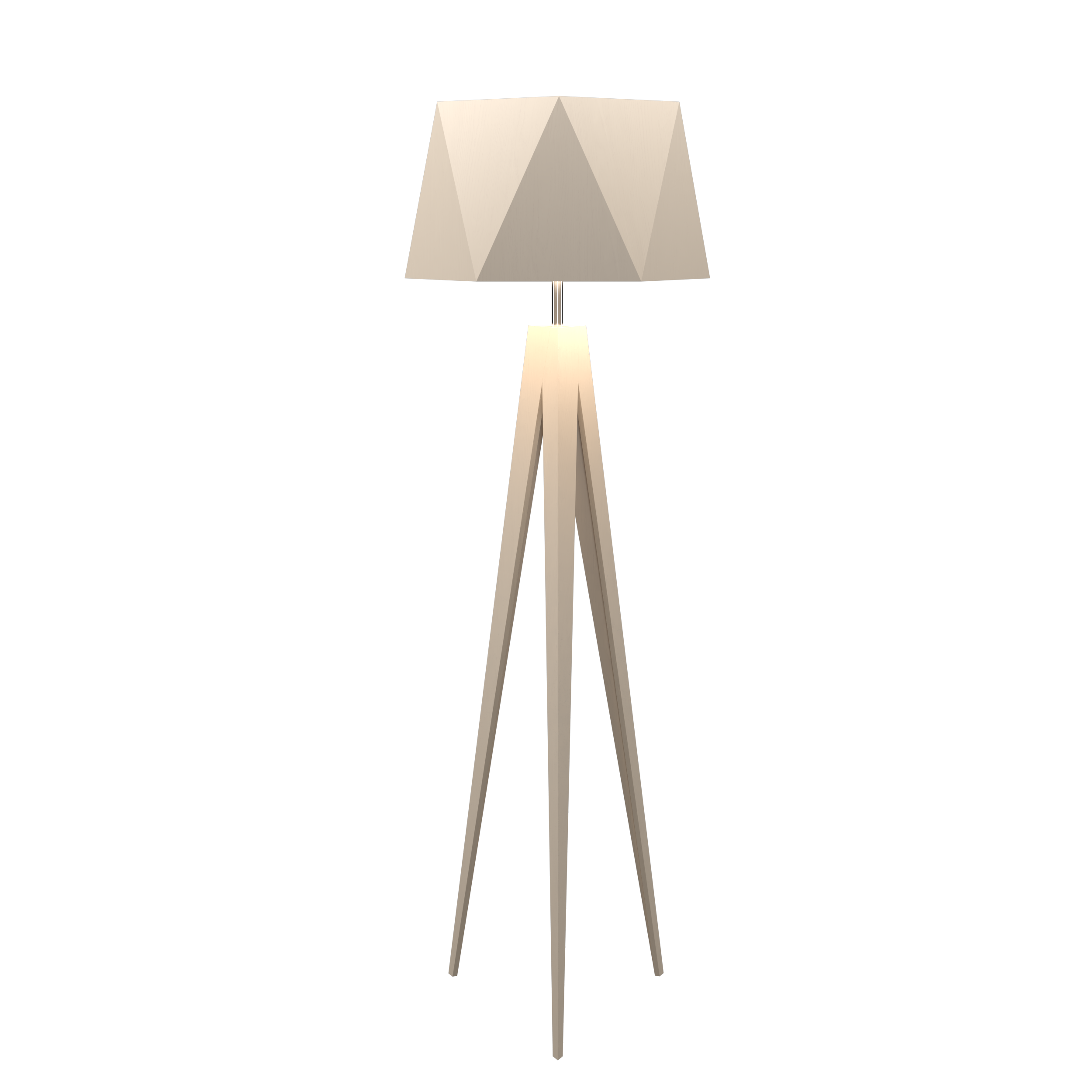 TRIPOD FACETED lampe de plancher 67''H 3034