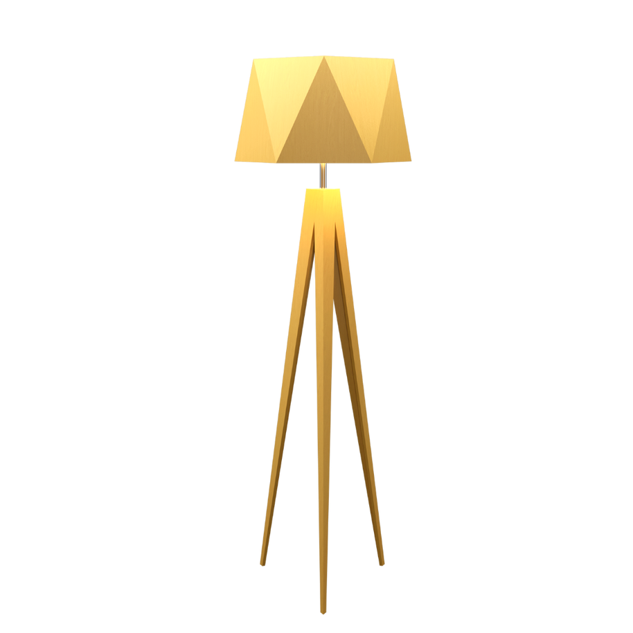 TRIPOD FACETED lampe de plancher 67''H 3034