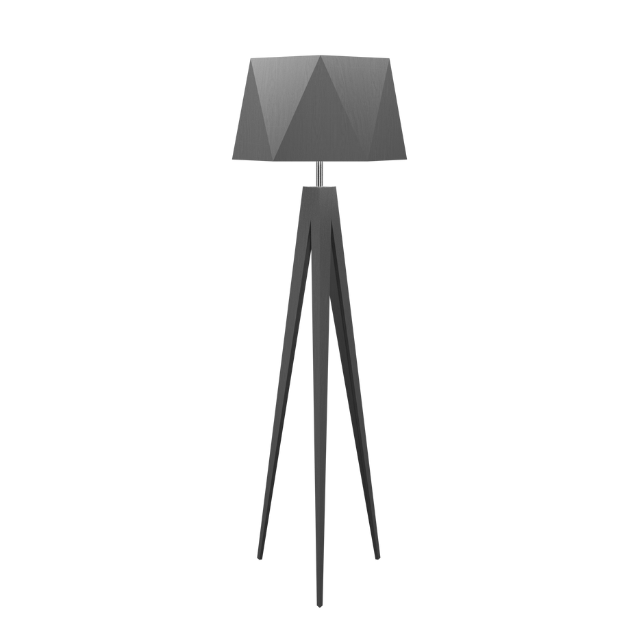 TRIPOD FACETED lampe de plancher 67''H 3034