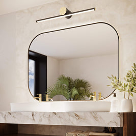 BALANCE luminaire mural noir et or  | Luminaire Plus.ca