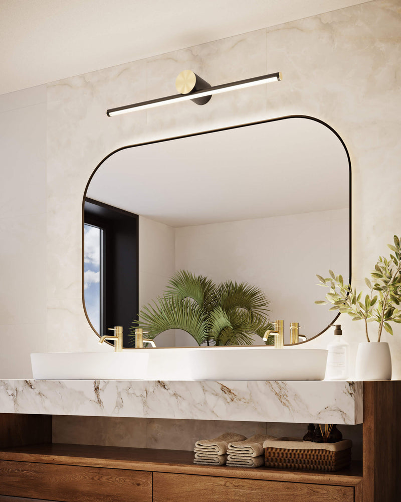 BALANCE luminaire mural noir et or  | Luminaire Plus.ca