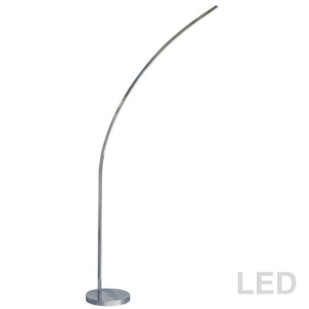 LAMPE de plancher arquée chrome 412LEDF-PC | Luminaire Plus.ca