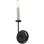 WESLEY luminaire mural noir et nickel brossé 10321BKSN | Luminaire Plus.ca