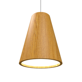 CONICAL luminaire suspendu en bois du Brésil 1130 | Luminaire Plus.ca