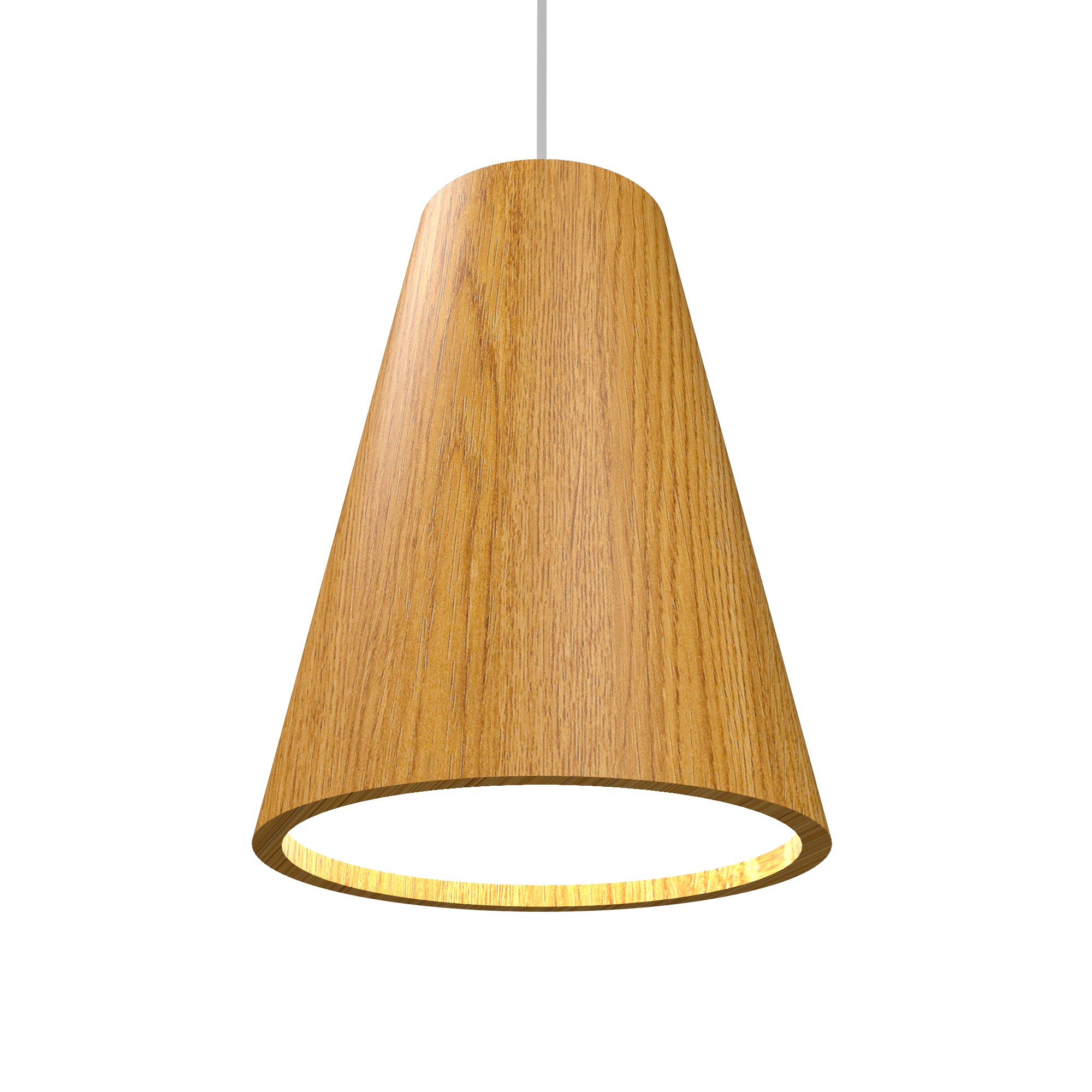 CONICAL luminaire suspendu en bois du Brésil 1130 | Luminaire Plus.ca