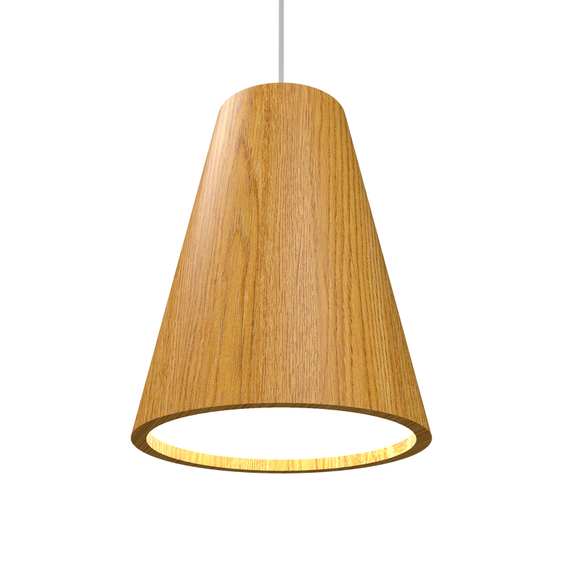 CONICAL luminaire suspendu en bois du Brésil 1130