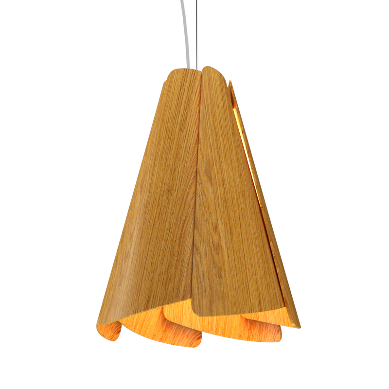 FUCHSIA luminaire suspendu en bois du Brésil 1363