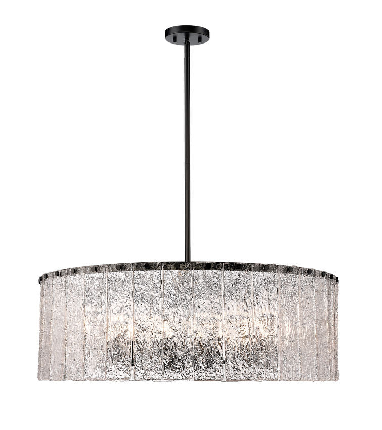 GLACIER luminaire suspendu noir ou doré IL-107Q / IL-107R | Luminaire Plus.ca