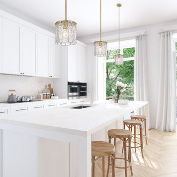 GLACIER luminaire suspendu noir ou doré IL-107S / IL-107T| Luminaire Plus.ca