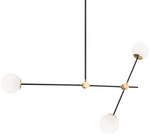 COSMIC luminaire suspendu noir et doré C78713AGOP | Luminaire Plus.ca