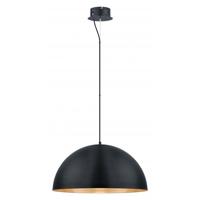 GAETANO luminaire suspendu noir et doré 201294A