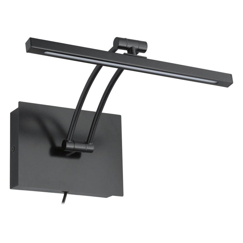 Eglo Doreen 2 luminaire mural 12" DEL noire mat pour tableau 202067A