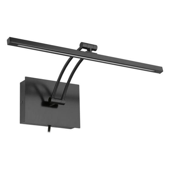 Eglo Doreen 2 luminaire mural 18" DEL noire mat pour tableau 202071A