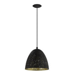 SAFI luminaire suspendu noir et doré 202079A | Luminaire Plus.ca