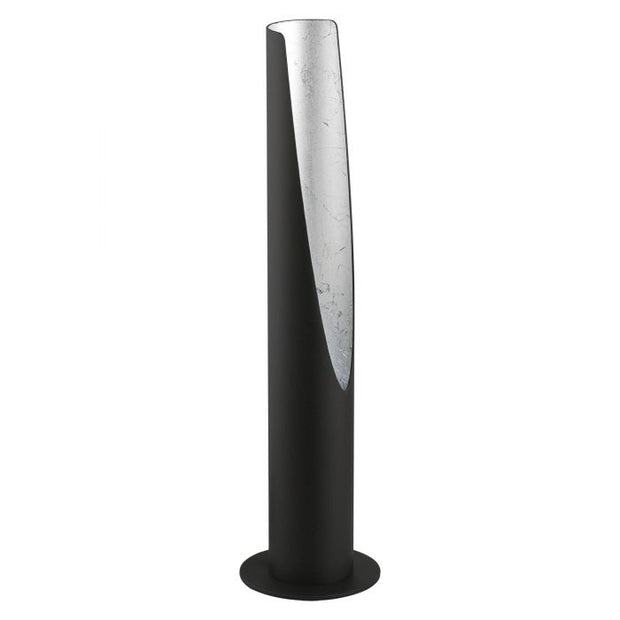 BARBOTTO lampe de table noir et nickel brossé 203387A | Luminaire Plus.ca