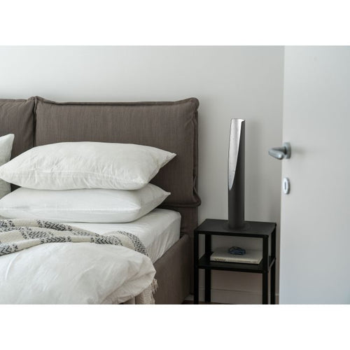 BARBOTTO lampe de table noir et nickel brossé 203387A | Luminaire Plus.ca