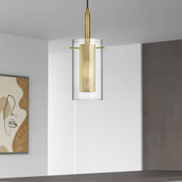 PERCY luminaire suspendu doré 30961-CM-AGB | Luminaire Plus.ca