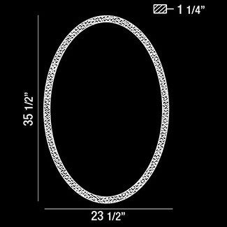 MIROIR lumineux del intégré 29103-010 | Luminaire Plus.ca