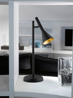 CORTADERAS lampe de table noir et doré 97805A | Luminaire Plus.ca