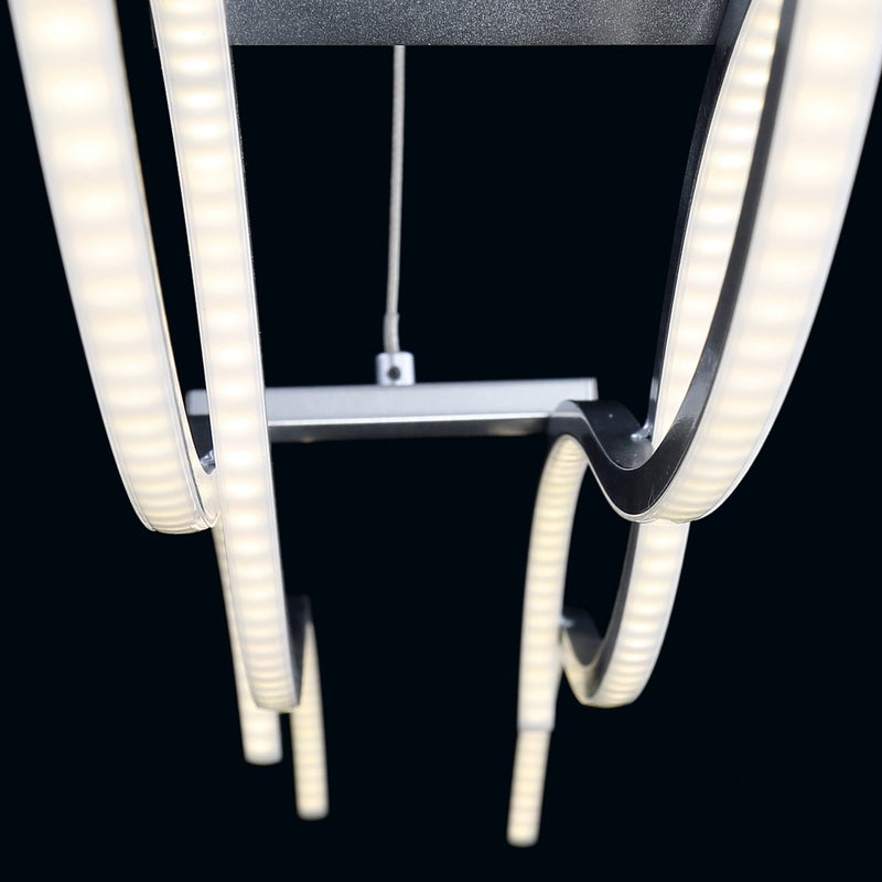 vu par dessous de luminaire luminaire suspendu é DEL