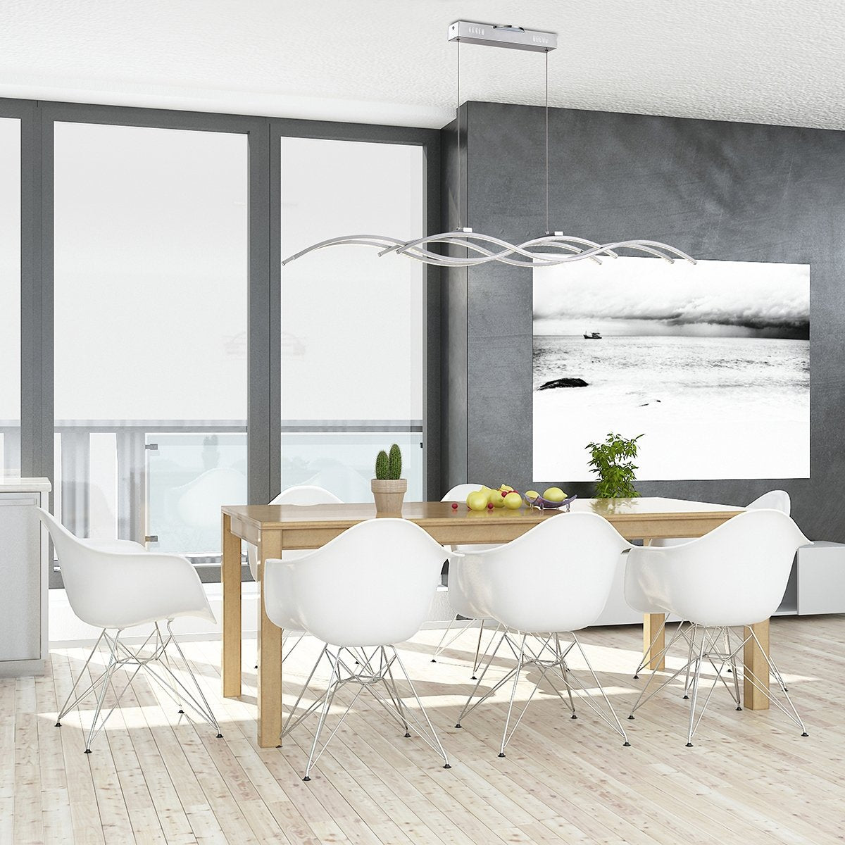 SLY luminaire suspendu nickel brossé 30042-018 | Luminaire Plus.ca