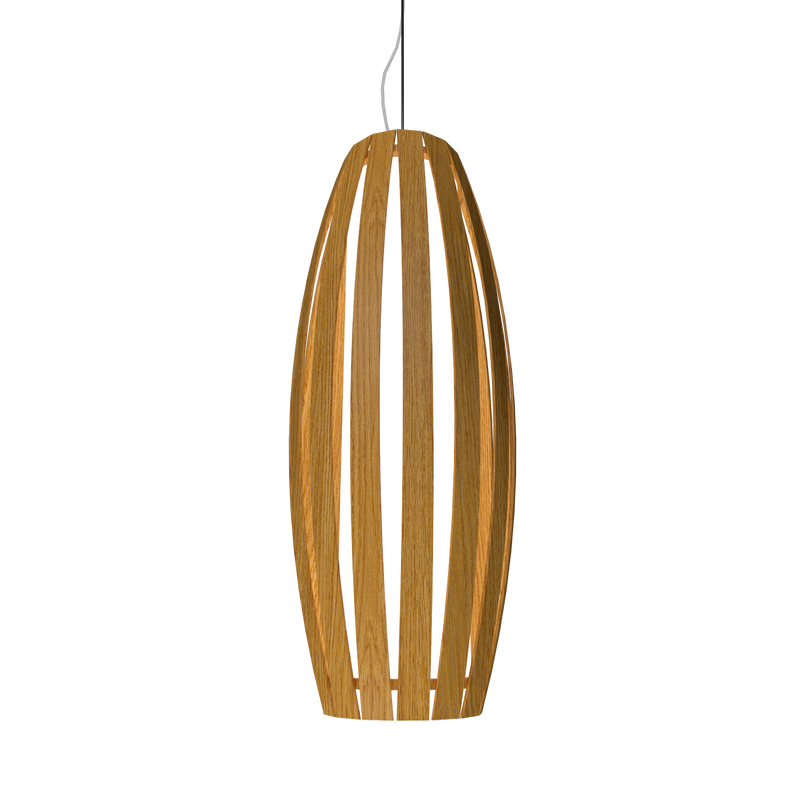 BARREL luminaire suspendu en bois du Brésil 304 / moyen