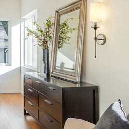 EMILY luminaire mural chrome 3033-1S-PN | Luminaire Plus.ca