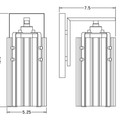 ALVERTON luminaire mural 3036-1S | Luminaire Plus.ca