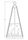 PRESCOTT luminaire suspendu  12 " diamètre 341P12 | Luminaire Plus.ca