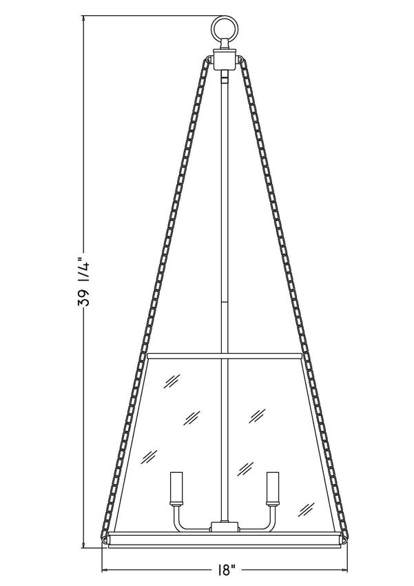 PRESCOTT luminaire suspendu 18" diamètre 341P18 | Luminaire Plus.ca