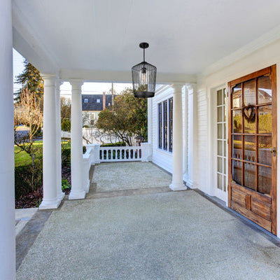 LIDO luminaire suspendu extérieur noir 342P13-MB | Luminaire Plus.ca