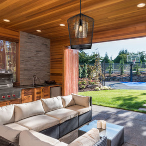 LIDO luminaire suspendu extérieur noir 342P19-MB | Luminaire Plus.ca 