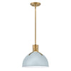 ARGO luminaire suspendu bleu pâle et doré 3487PBL