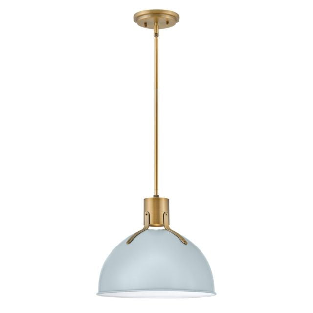 ARGO luminaire suspendu bleu pâle et doré 3487PBL