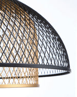KENMORE luminaire suspendu noir et doré 35945-017 | Luminaire Plus.ca