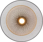 KENMORE luminaire suspendu noir et doré 35945-017 | Luminaire Plus.ca