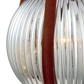 ROSEMOUNT luminaire suspendu cuir brun 35990-024 | Luminaire Plus.ca