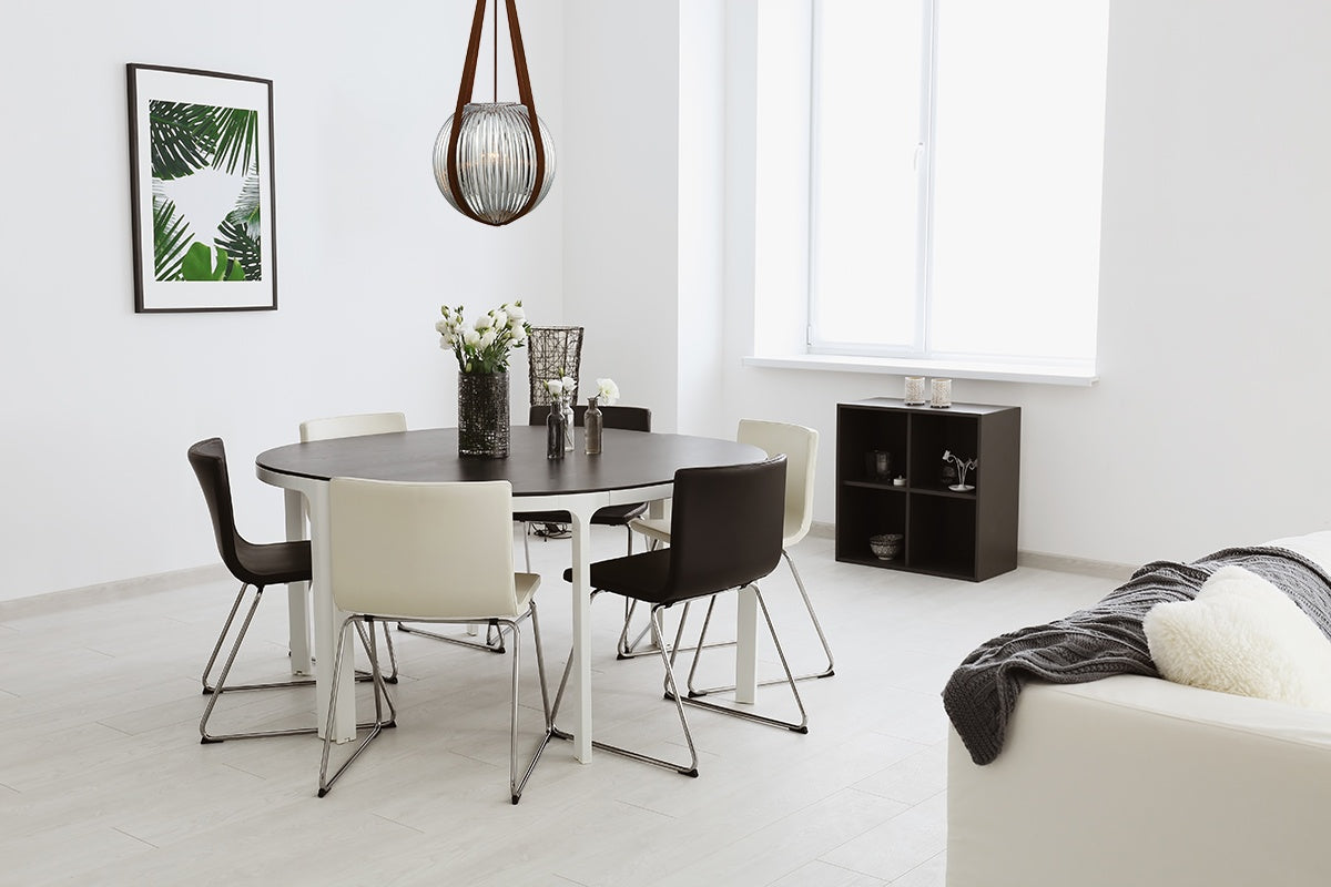 ROSEMOUNT luminaire suspendu cuir brun 35990-024 | Luminaire Plus.ca