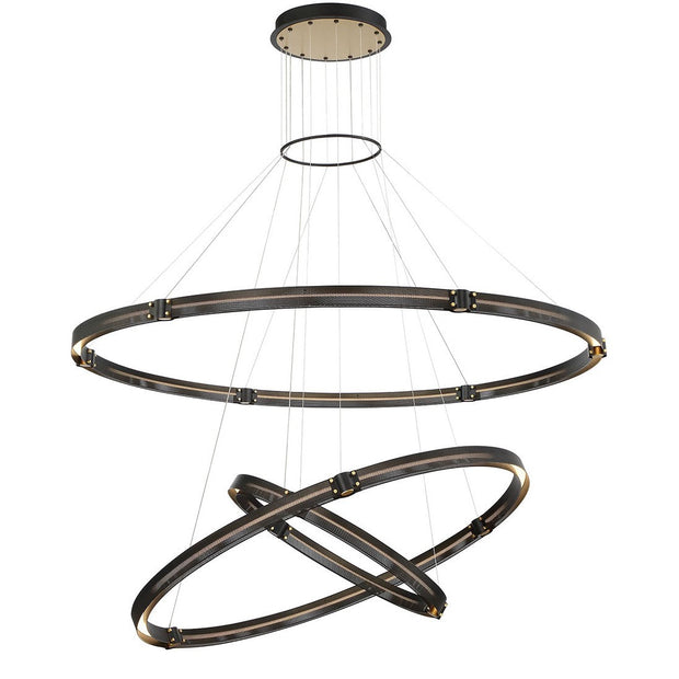 ADMIRAL luminaire suspendu noir et doré 37056-018 | Luminaire Plus.ca 