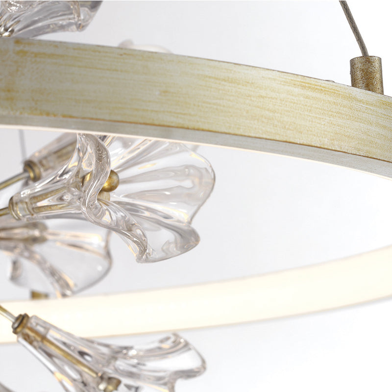 Eurofase CLAYTON luminaire suspendu verre et doré 37344-016