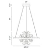 Eurofase CLAYTON luminaire suspendu verre et doré 37342-012