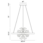 Eurofase CLAYTON luminaire suspendu verre et doré 37342-012