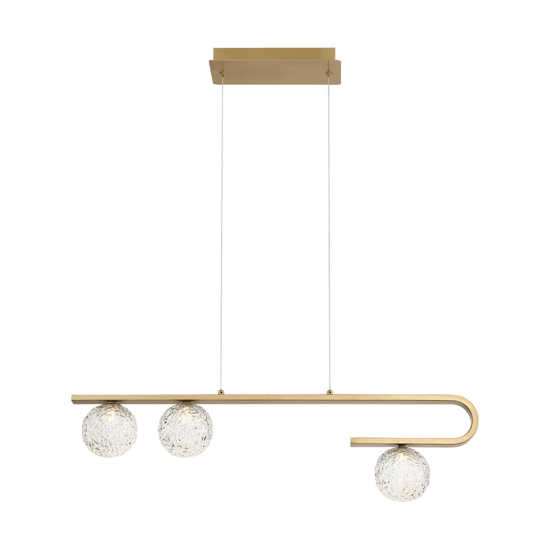 Eurofase PHILLIMORE luminaire suspendu verre et doré 37350-017