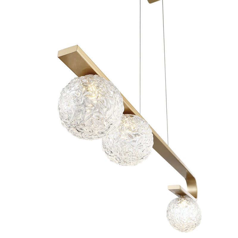 Eurofase PHILLIMORE luminaire suspendu verre et doré 37350-017