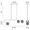 Eurofase PHILLIMORE luminaire suspendu verre et doré 37350-017